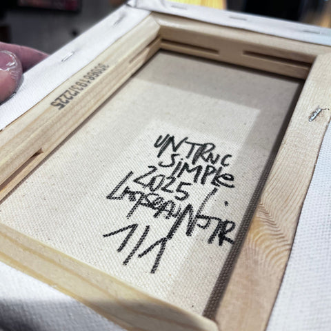 Un truc simple I Œuvre originale sur toile de L’oiseau noir 22x16