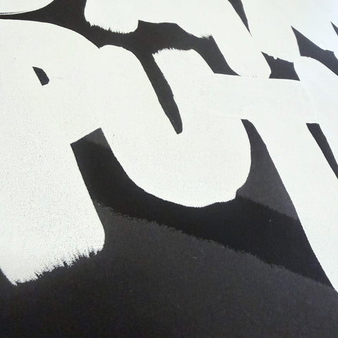 Affiche Sérigraphie "Viens on s'aime putain" 100 exemplaires numérotées et signées 50x70