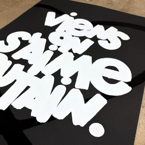 Affiche Sérigraphie "Viens on s'aime putain" 100 exemplaires numérotées et signées 50x70