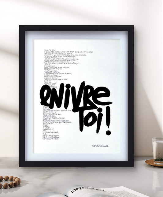 Enivre-toi I Œuvre originale de L’oiseau noir