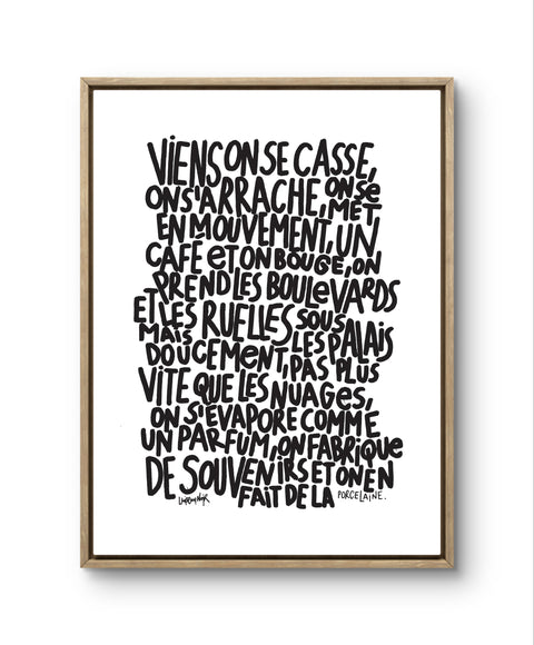 Affiche "Viens on se casse"